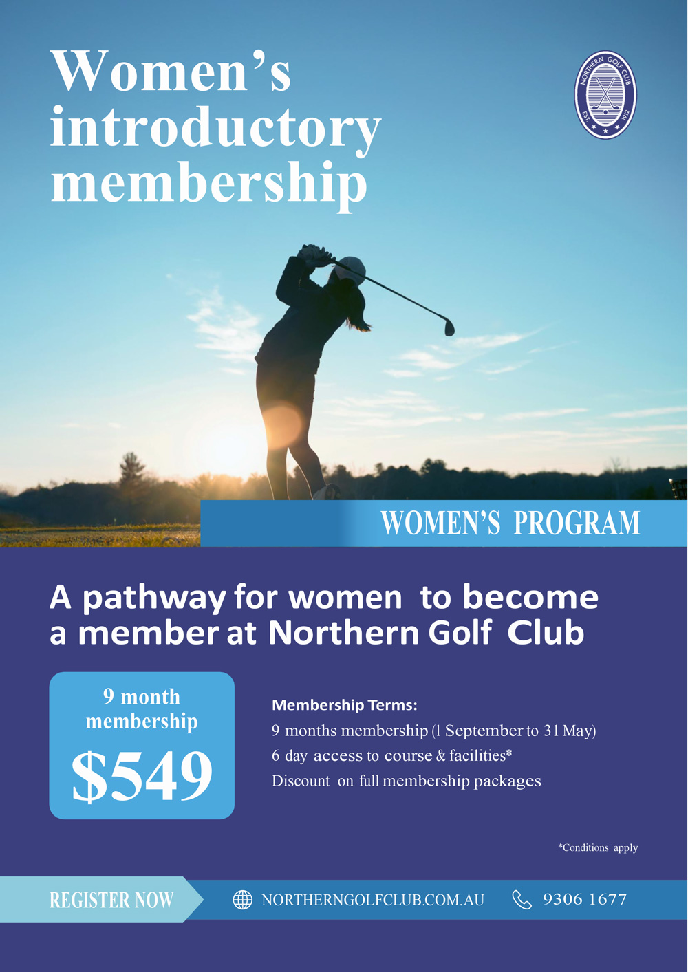 2022 04 Womens Special Golf Offer